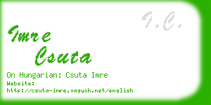 imre csuta business card